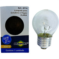 Lampada Para Geladeira/Fogao/Lustre Brasfort 25Wx220V. Clara