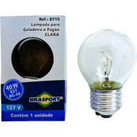 Lampada Para Geladeira/Fogao/Lustre Brasfort 40Wx127V. Clara