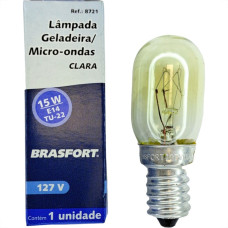 Lampada Para Geladeira/Fogao/Lustre Brasfort 15Wx127V. Clara E-14