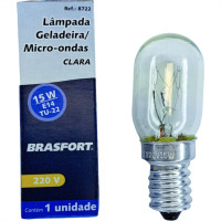 Lampada Para Geladeira/Fogao/Lustre Brasfort 15Wx220V. Clara E-14