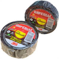 Fita Isolante 3M Imperial 5M Preta - Kit C/10 Pecas