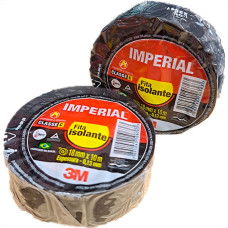 Fita Isolante 3M Imperial 10M Preta - Kit C/10 Pecas