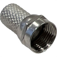 Conector Fio Coaxial Rengave Com Rosca Rg-06 Pacote Com 10 Pecas