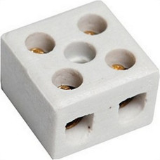 Conector Porcelana Foxlux 2 Polos 10Mm