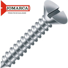 Parafuso Auto Atarraxante Chata Fenda Jomarca 5,5 X 16Mm - Kit C/2 Centos