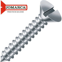 Parafuso Auto Atarraxante Chata Fenda Jomarca 6,3 X 19Mm - Kit C/2 Centos