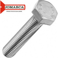 Parafuso Sextavado Zincado Jomarca 1/2'' X 5'' Caixa Com 50 Pecas