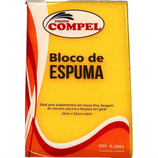 Espuma Em Bloco Compel 6Cm X 13Cm X 22Cm - Kit C/30 Pecas