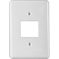 Placa Conjunto Ilumi Stylus Branco 4X2 - 2 Interuptores - 2050