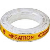 Fio Antena Coaxial Celular Megatron 67% Rg-59 Branco - 100M