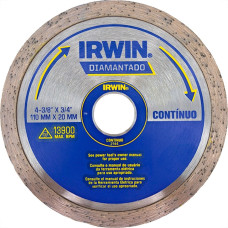 Disco Diamantado Irwin Liso Premium 110Mm X 20Mm - 2144