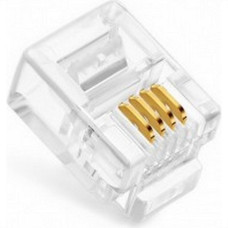 Plug Modular Para Telefonia Rj11 (6X4) - Kit C/10 Pecas