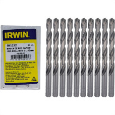 Broca Aco Rapido Irwin 1,5 Mm - Kit C/10 Pecas