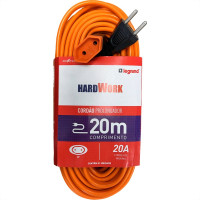 Extensao Daneva Pp Hard Work 2 Polos 20A. 2,5Mm Laranja - 20M