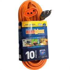 Extensao Daneva Pp Hard Work 2 Polos + Terra 20A. 2,5Mm Laranja - 10M