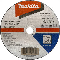 Disco Corte Ferro Makita 7''X3/32''X7/8''- D-19940