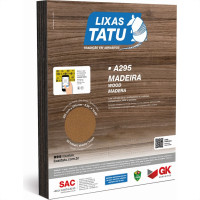 Lixa Madeira Tatu 50 - Kit C/50 Folhas