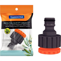 Adaptador Femea Para Mangueira Engate Rapido Tramontina 3/4'' X 1/2'' - 78502/000 - Kit C/12 Pecas