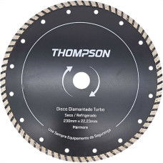 Disco Diamantado Thompson Turbo Seco / Refrigerado 230Mm X 22,23 - 9''