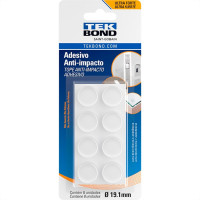 Anti Impacto Adesivo Tekbond Redondo 19Mm Com 8 Pecas