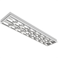 Luminaria Para Lampada Led Aletada Lmp 2 Lampadas 60Cm 4009