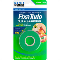 Fita Dupla Face Tekbond Acrilica Fixa Tudo Interna 12Mm X 2M