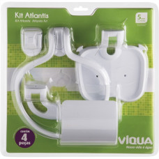 Acessorio Wc Viqua Atlantis Com 4 Pecas Branco