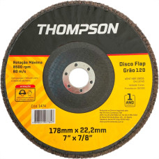 Disco Flap Thompson 7'' - Grao 120