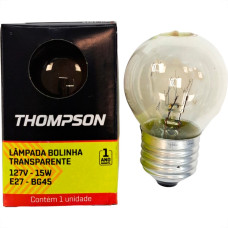 Lampada Colorida Thompson 15Wx127V. Clara - Kit C/10 Pecas