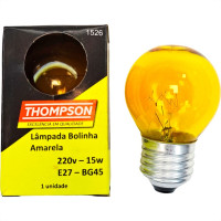 Lampada Colorida Thompson 15Wx220V. Amarela - Kit C/10 Pecas