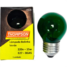 Lampada Colorida Thompson 15Wx220V. Verde - Kit C/10 Pecas