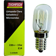 Lampada Para Geladeira/Fogao/Lustre Thompson 15Wx220V. Clara E-14 - Kit C/10 Pecas