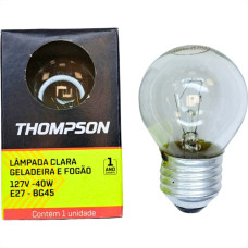 Lampada Para Geladeira/Fogao/Lustre Thompson 40Wx127V. Clara - Kit C/10 Pecas