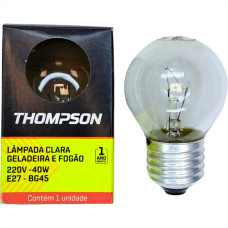 Lampada Para Geladeira/Fogao/Lustre Thompson 40Wx220V. Clara - Kit C/10 Pecas