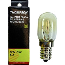 Lampada Para Geladeira/Fogao/Lustre Thompson 15Wx127V. Clara E-14 - Kit C/10 Pecas