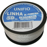 Linha Para Pedreiro 1 Fio Unifio 50M - Kit C/12 Pecas