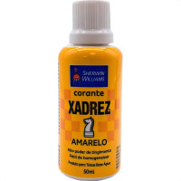 Corante Para Tinta Xadrez Amarelo (50Ml) - Kit C/12 Pecas