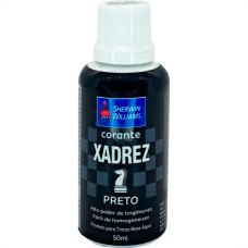 Corante Para Tinta Xadrez Preto (50Ml) - Kit C/12 Pecas