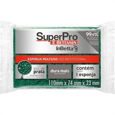 Esponja Dupla Face Multiuso Superpro Betanin - Kit C/10 Pecas