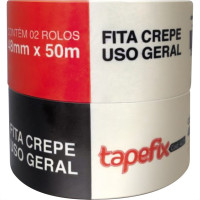 Fita Crepe Adere Uso Geral 423 - 48Mm X 50M - Kit C/2 Pecas