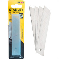 Lamina Estilete Larga Stanley 18Mm Com 10 Pecas