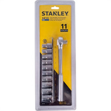 Kit Stanley Jogo Soquete 1/2'' Com Catraca 11 Pecas 86-734