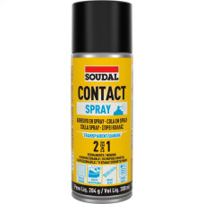 Cola De Contato Spray Soudal Transparente 2 Em 1 - 300Ml