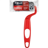 Rolo De Poliester Atlas Cinza 9Cm - At607/9 - Kit C/12 Pecas