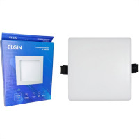 Plafon Led Embutir Elgin Quadrado 12W. 6500K. Bivolt