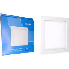 Plafon Led Embutir Elgin Quadrado 24W. 6500K. Bivolt Branco