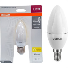 Lampada Led Vela Osram 3,5W. 3000K. 200Lm E-27 G2