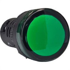 Sinalizador Led Steck 24V. Verde Botton Slds242