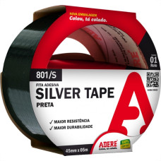 Fita Silver Tape Adere Preta 801S - 45Mm X 5M