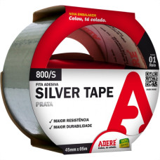 Fita Silver Tape Adere Prata 800S - 45Mm X 5M